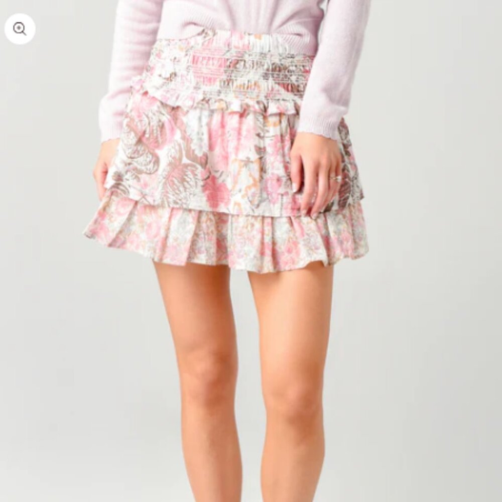 NEW LoveShackFancy Romita Tiered Skirt Size XS